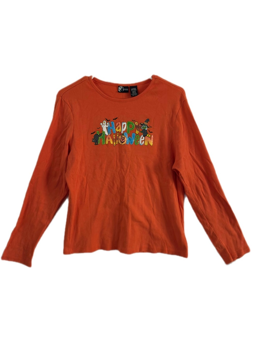 90s Vintage Holiday Editions Retro Halloween Glitter Graphic Ghost Pumpkin Large